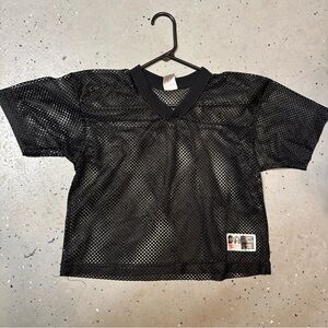 Youth Black Mesh Athletic Jersey